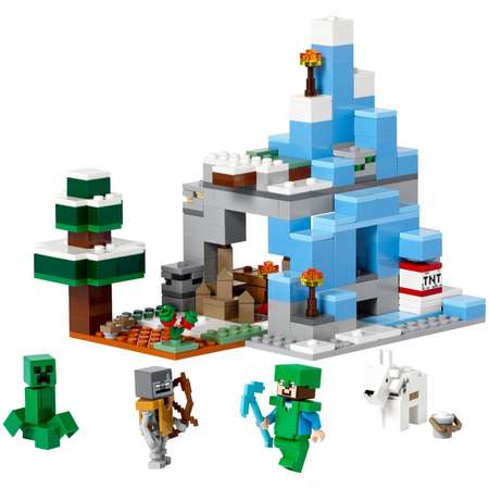 Конструктор LEGO Minecraft Ледяные вершины блочный