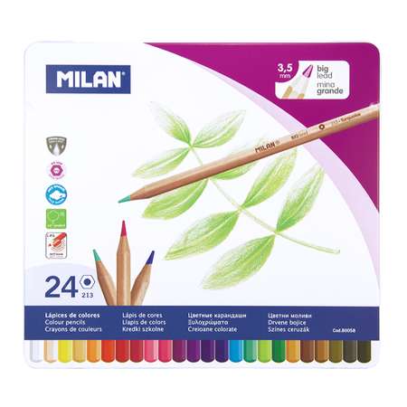 Карандаши цветные MILAN 24 шт.