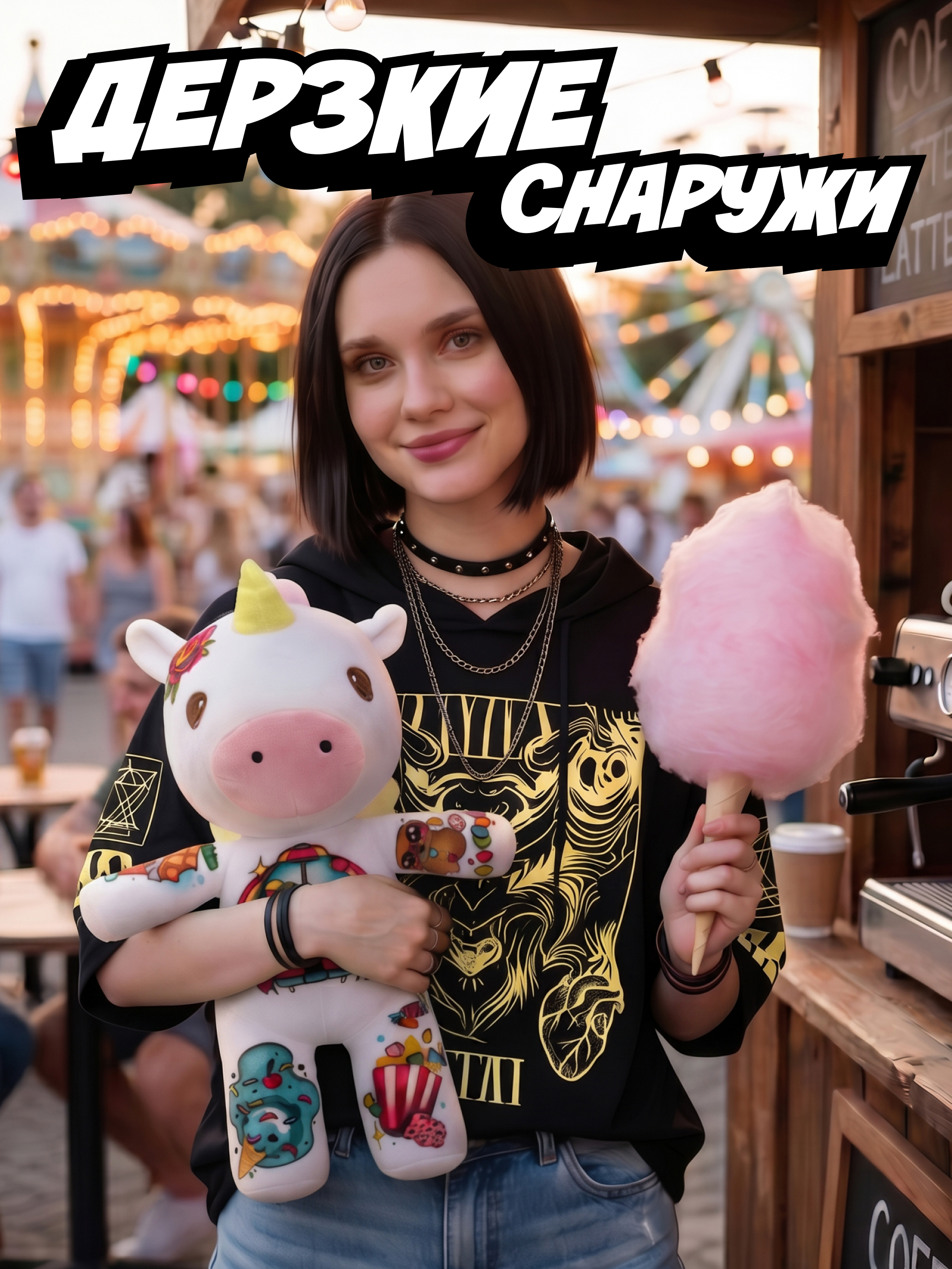 Мягкая игрушка Tattoo Zoo Единорог Кэнди 38 см - фото 5