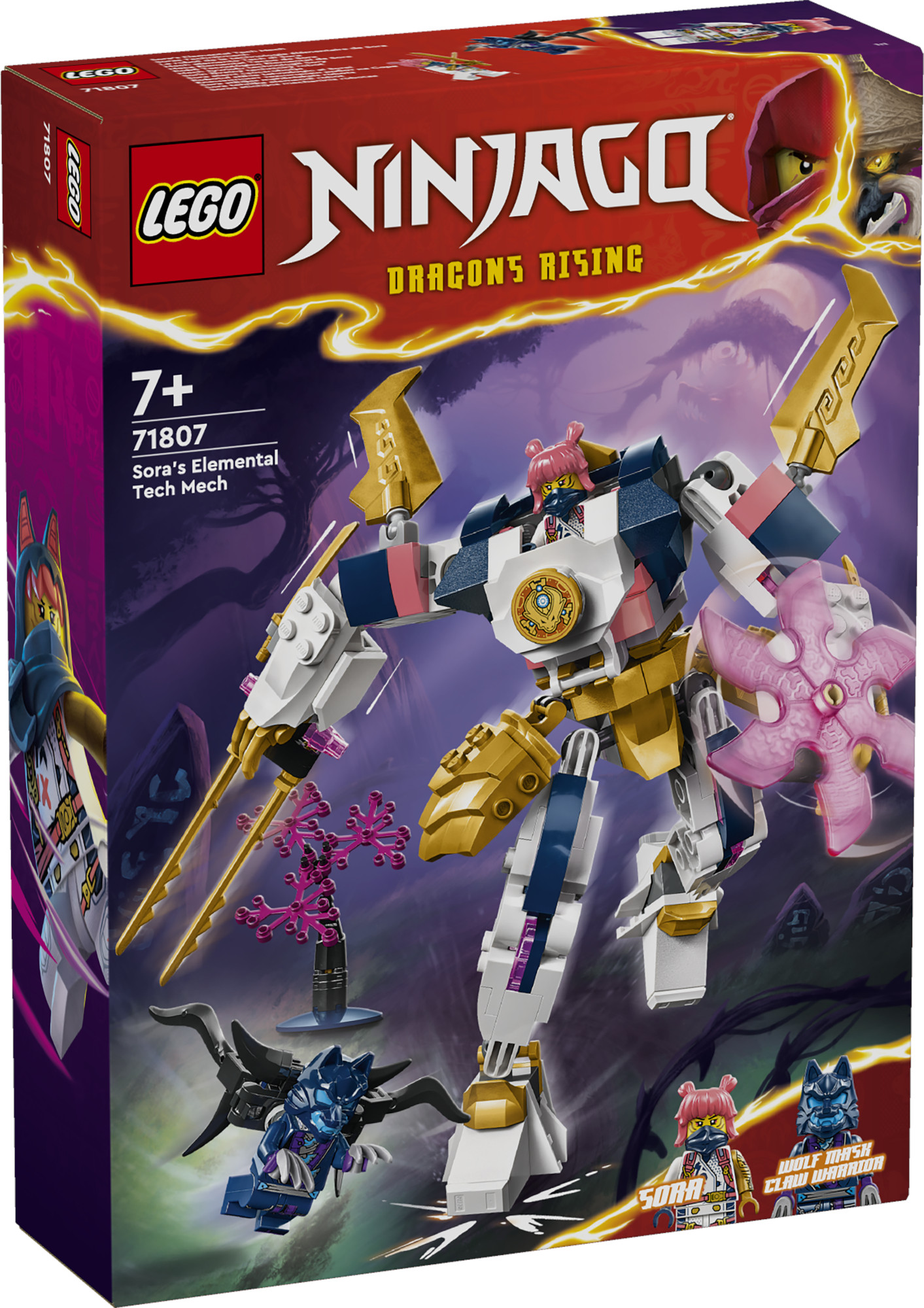 Конструктор LEGO NINJAGO Soras Elemental Tech Mech 209 дет. - фото 3