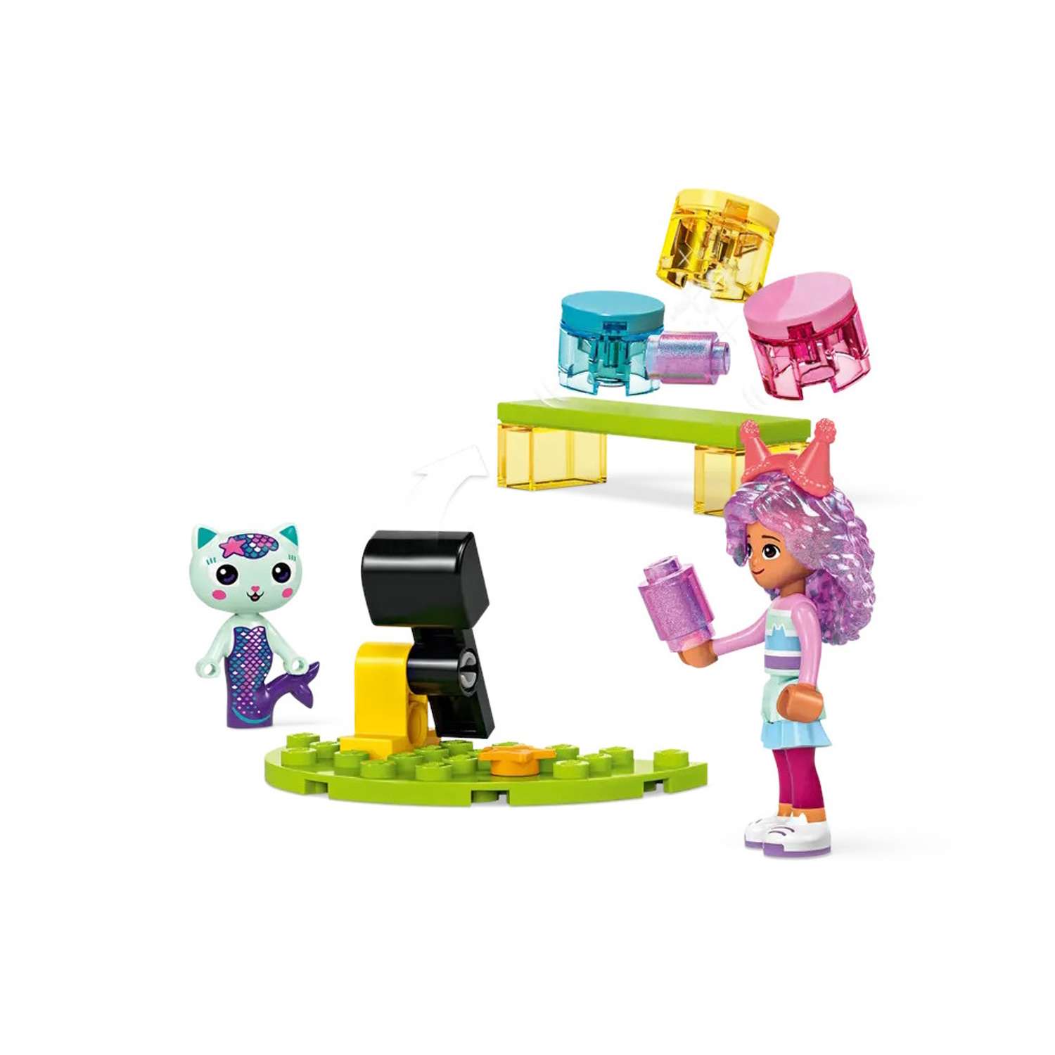 Конструктор LEGO Gabbys Dollhouse Комната для вечеринок Габби блочный - фото 3