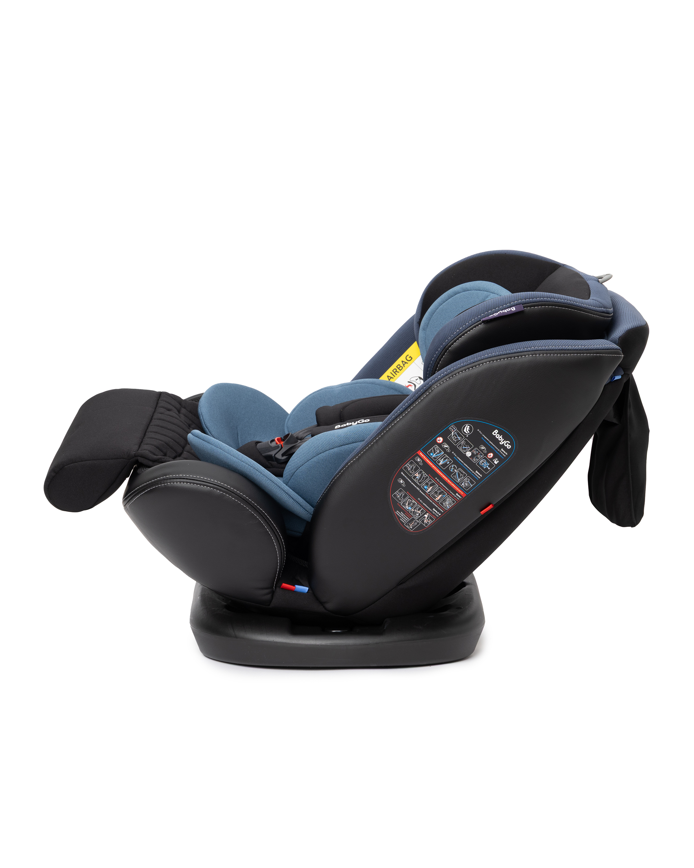 Автокресло BabyGo Multi-Stage New Isofix 0+/1/2/3 (0-36 кг) синий - фото 19