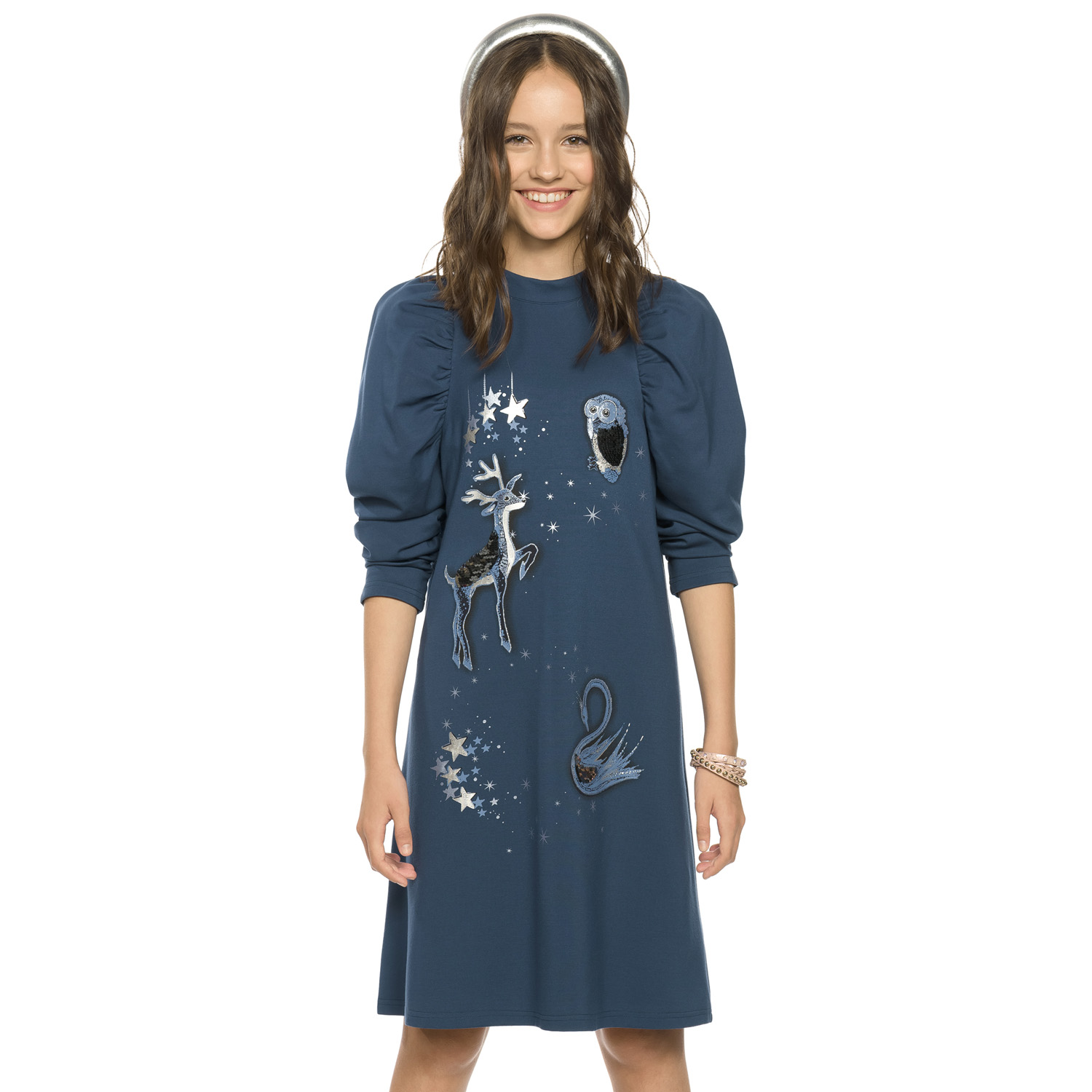 Платье Pelican GFDJ4263/Темно-синий(54) - фото 1