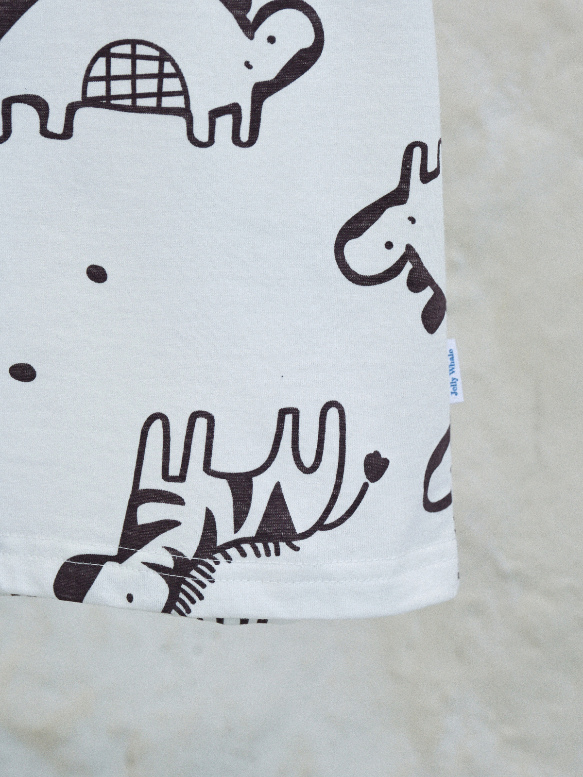 Футболка 3 шт Jelly Whale S23T01-3-Anim-Gr-Brwn - фото 13