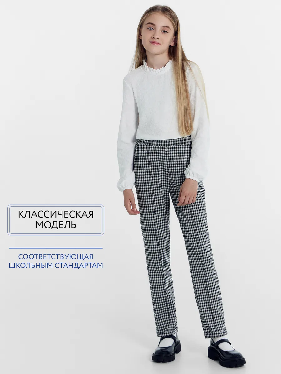 Брюки Mark Formelle (Марк Формэль) 187776/клетка виши - фото 3