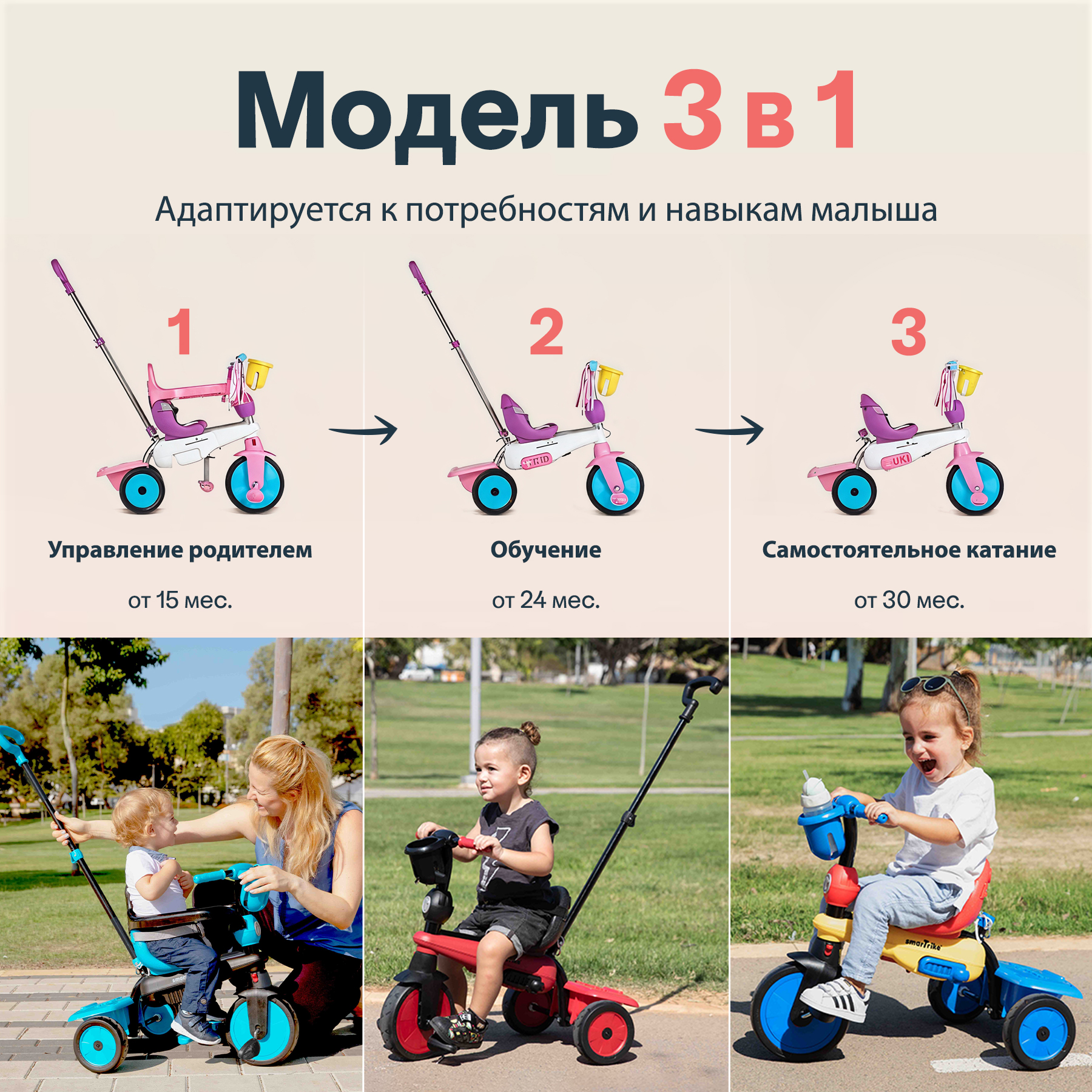 Трехколесный велосипед SmarTrike - фото 2