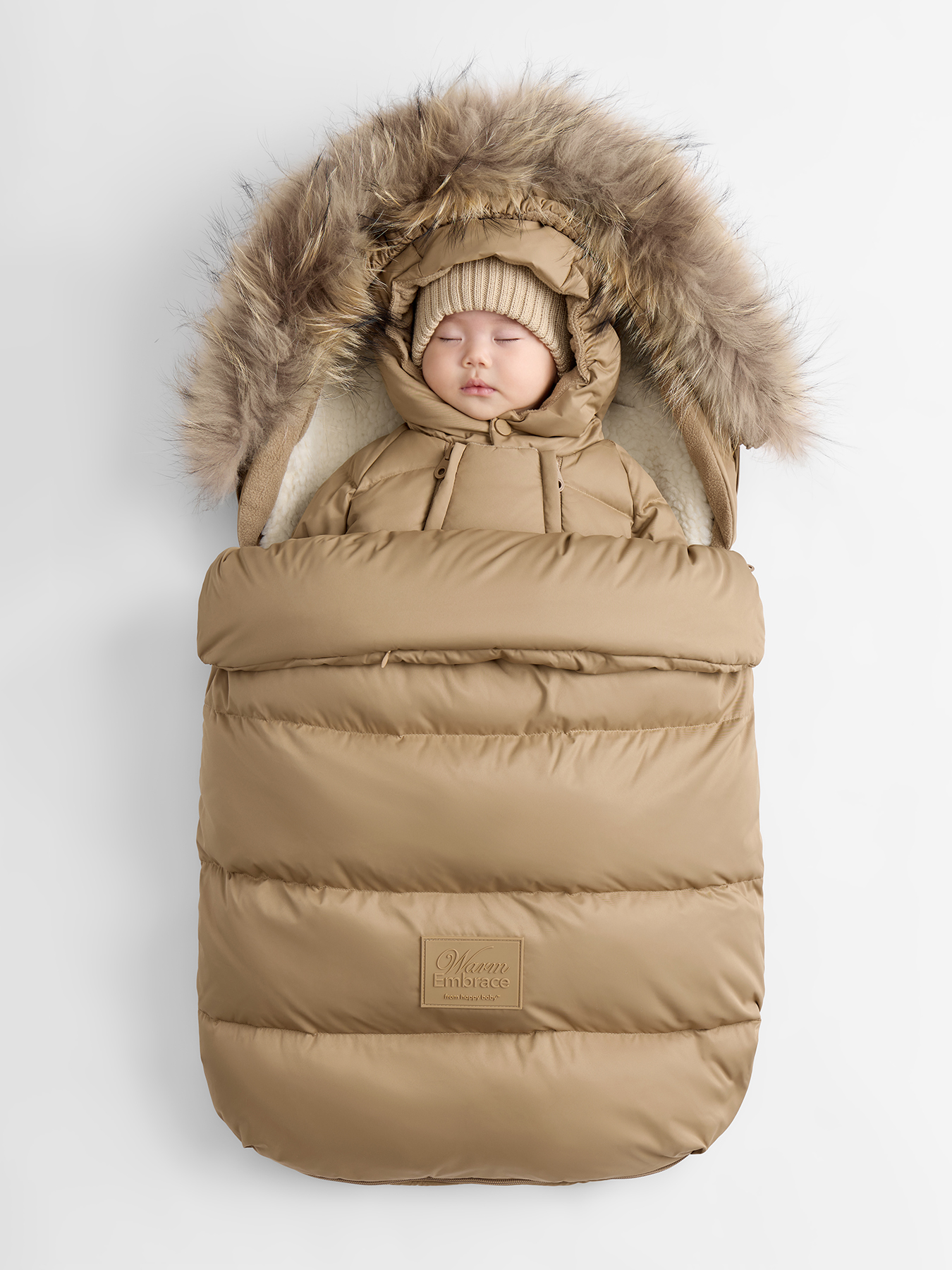 Конверт в коляску Happy Baby бежевый - фото 1