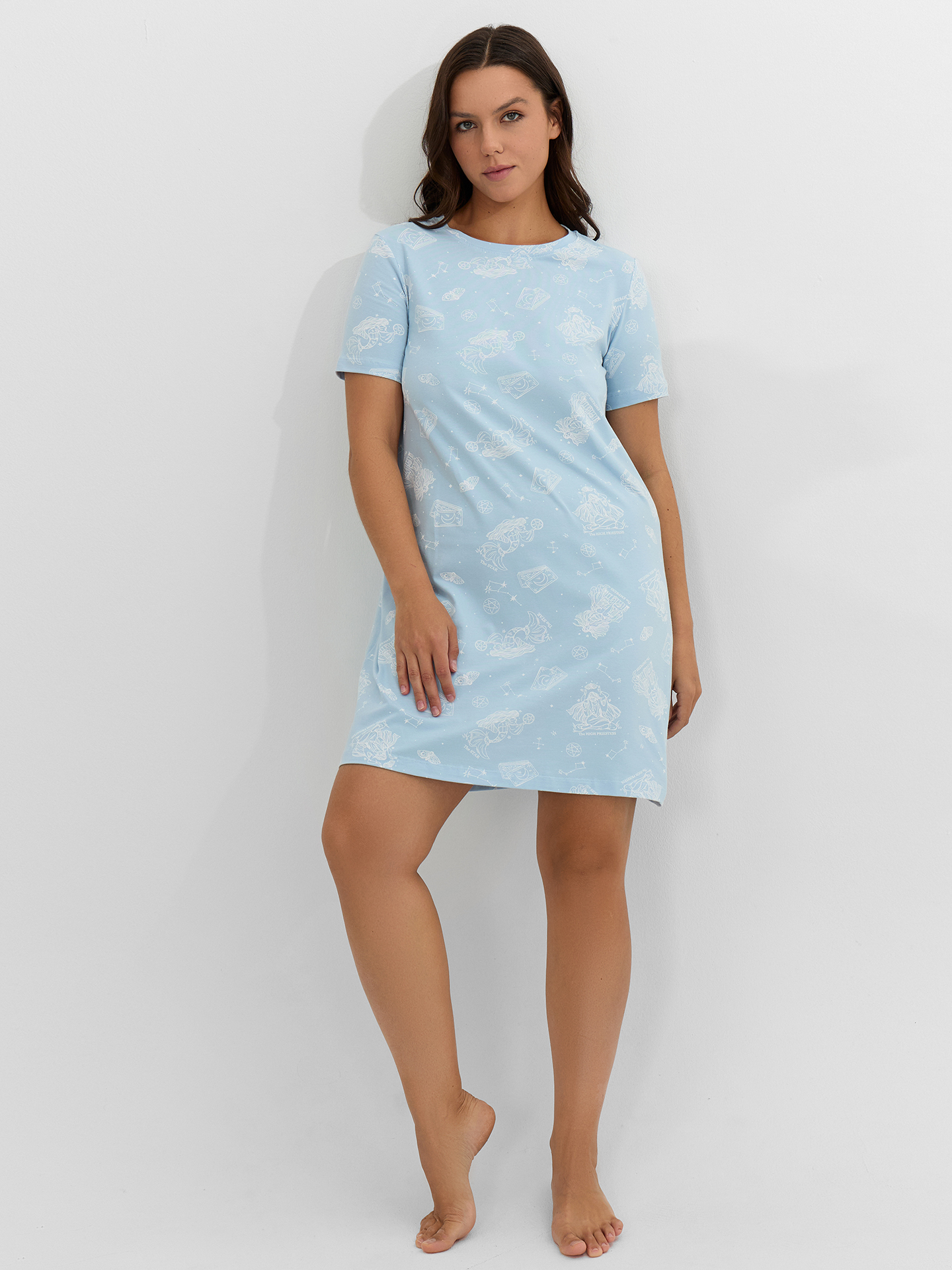 Сорочка ночная Mark Formelle (Марк Формэль) 572346/таро на голубом - фото 2