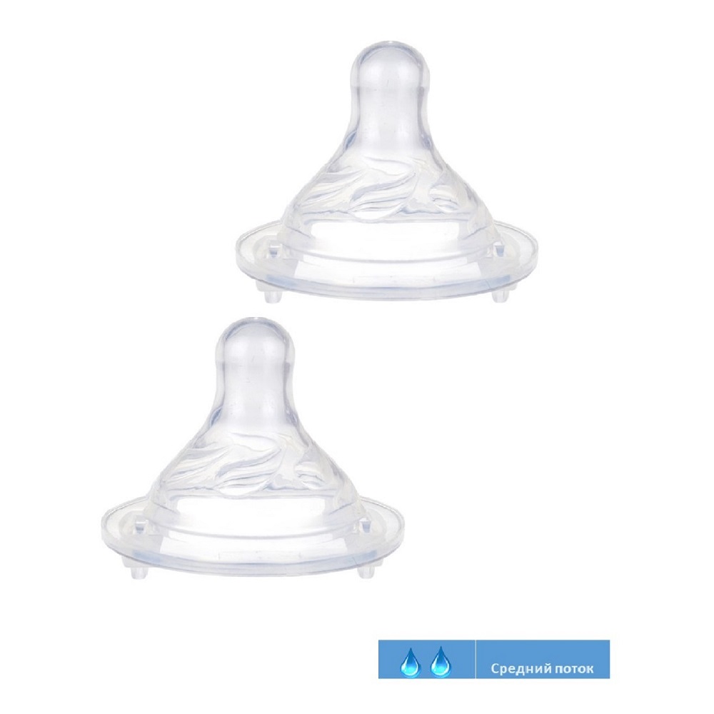 Соска Uviton Anti-Colic силикон L (средний поток) 2 шт. - фото 8