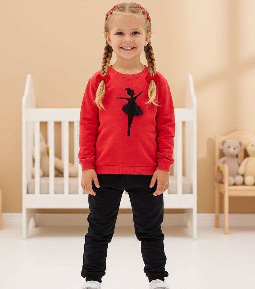 Изображение товара Спортивный костюм Deiko Baby для девочки 104 красный Изображение товара Спортивный костюм Deiko Baby для девочки 104 красный