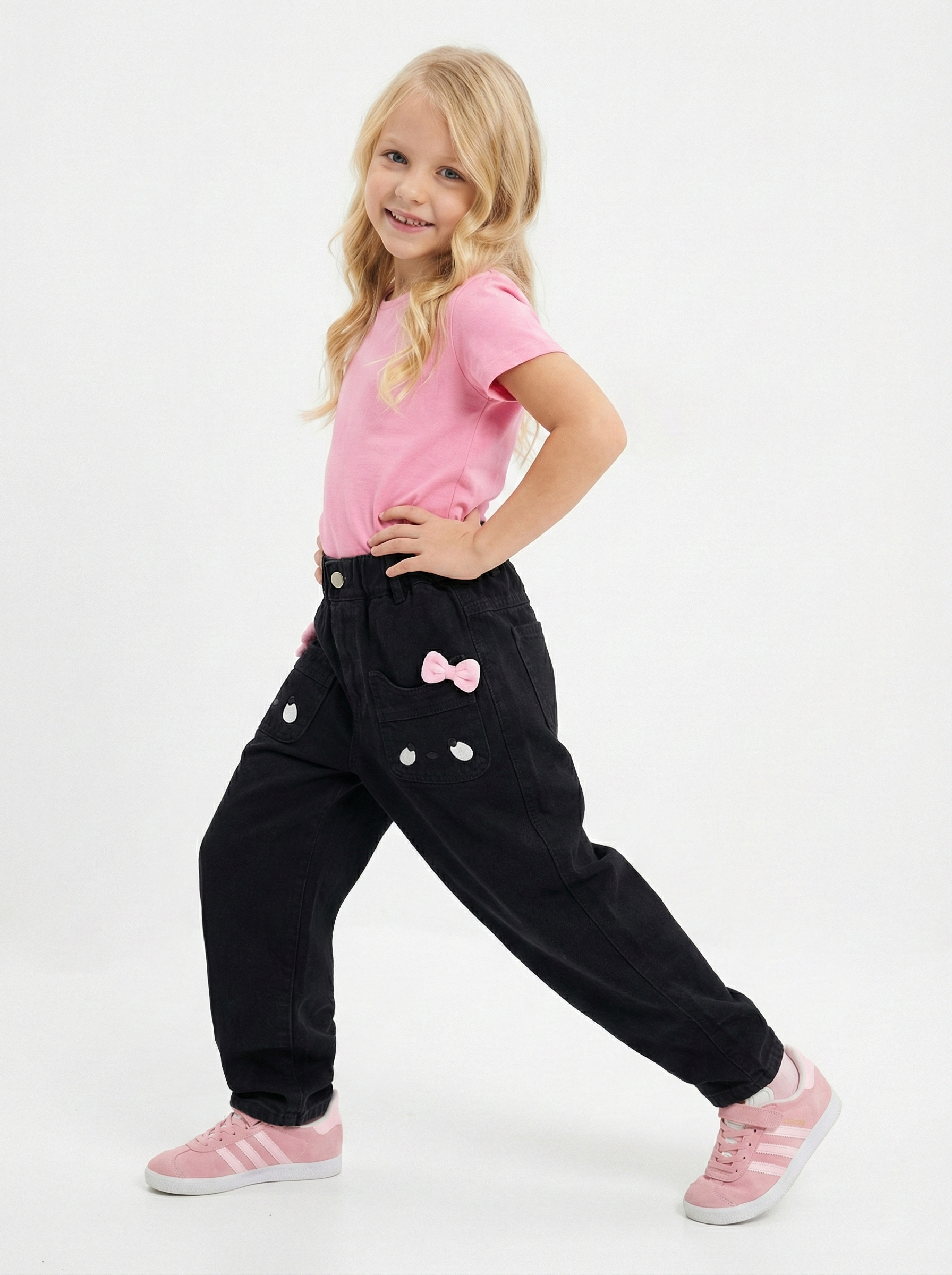 Джинсы-бананы СИНИЙ МИР RB1003-IL - фото 12