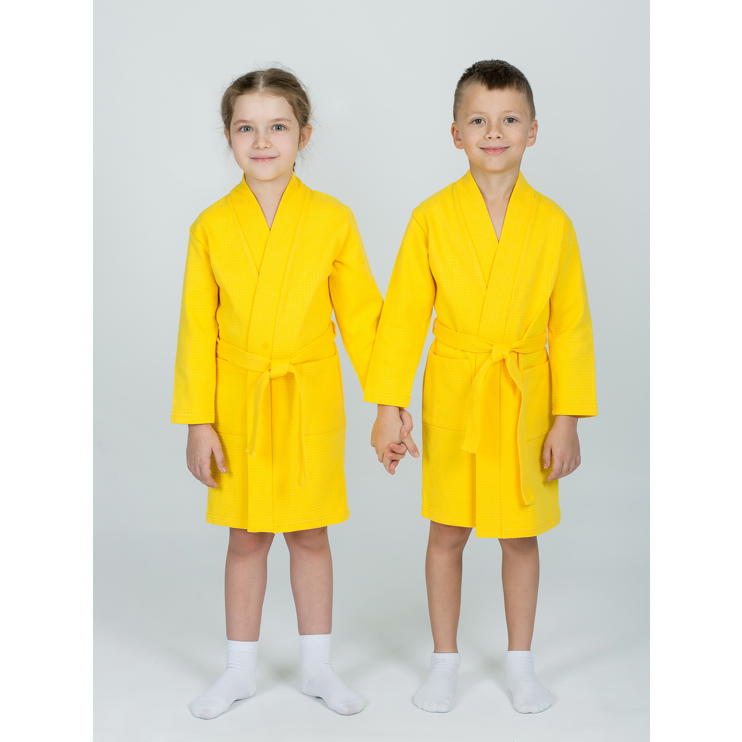 Халат KiMMi co К-1408913 желтый - фото 6