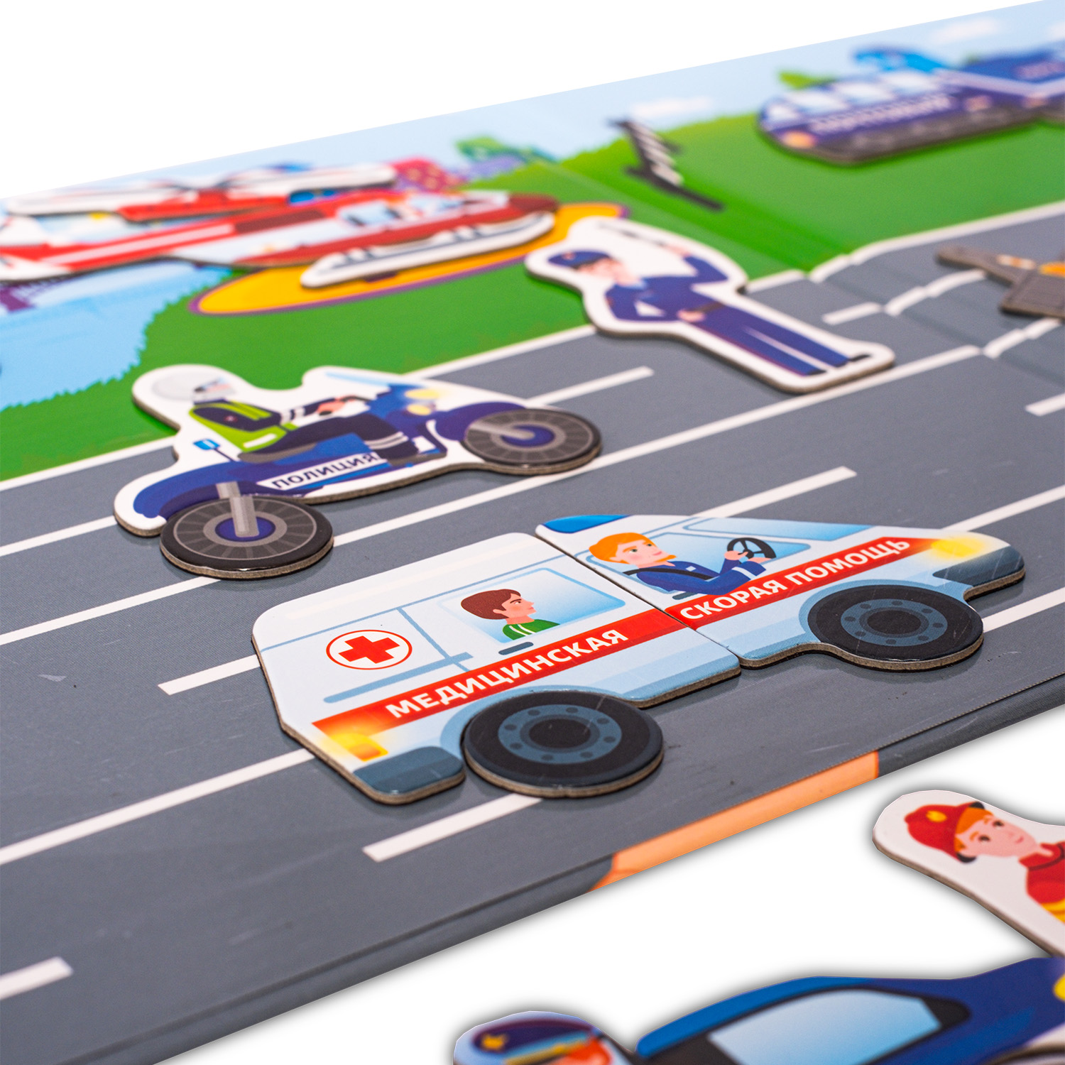 Развивающая игра на магнитах Бигр Спецмашинки УД60 - фото 19