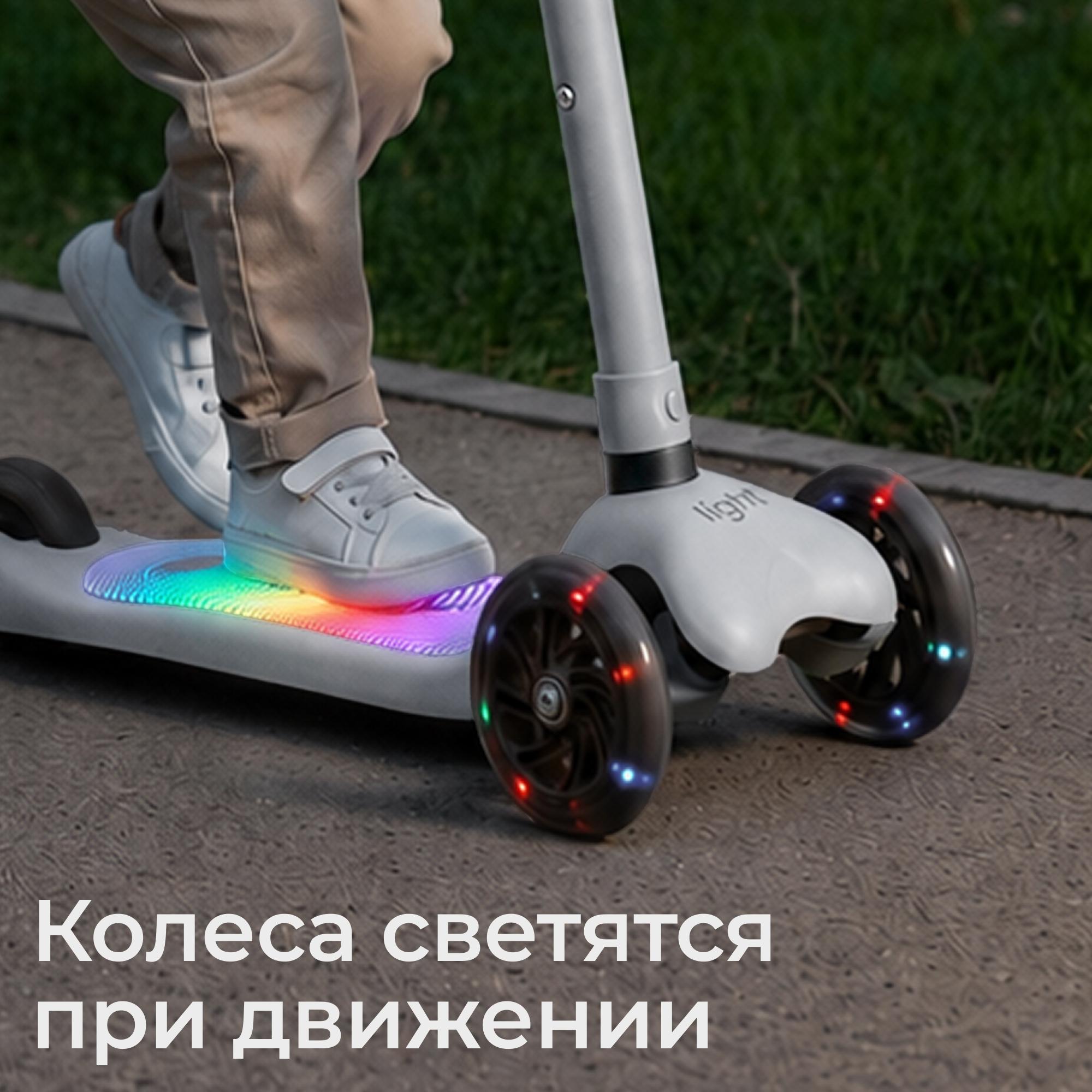 Самокат UNIX Kids трехколесный - фото 8