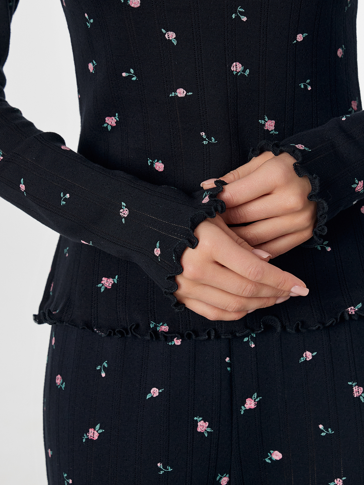 Пижама Mark Formelle (Марк Формэль) 592613/розочки на черном - фото 6