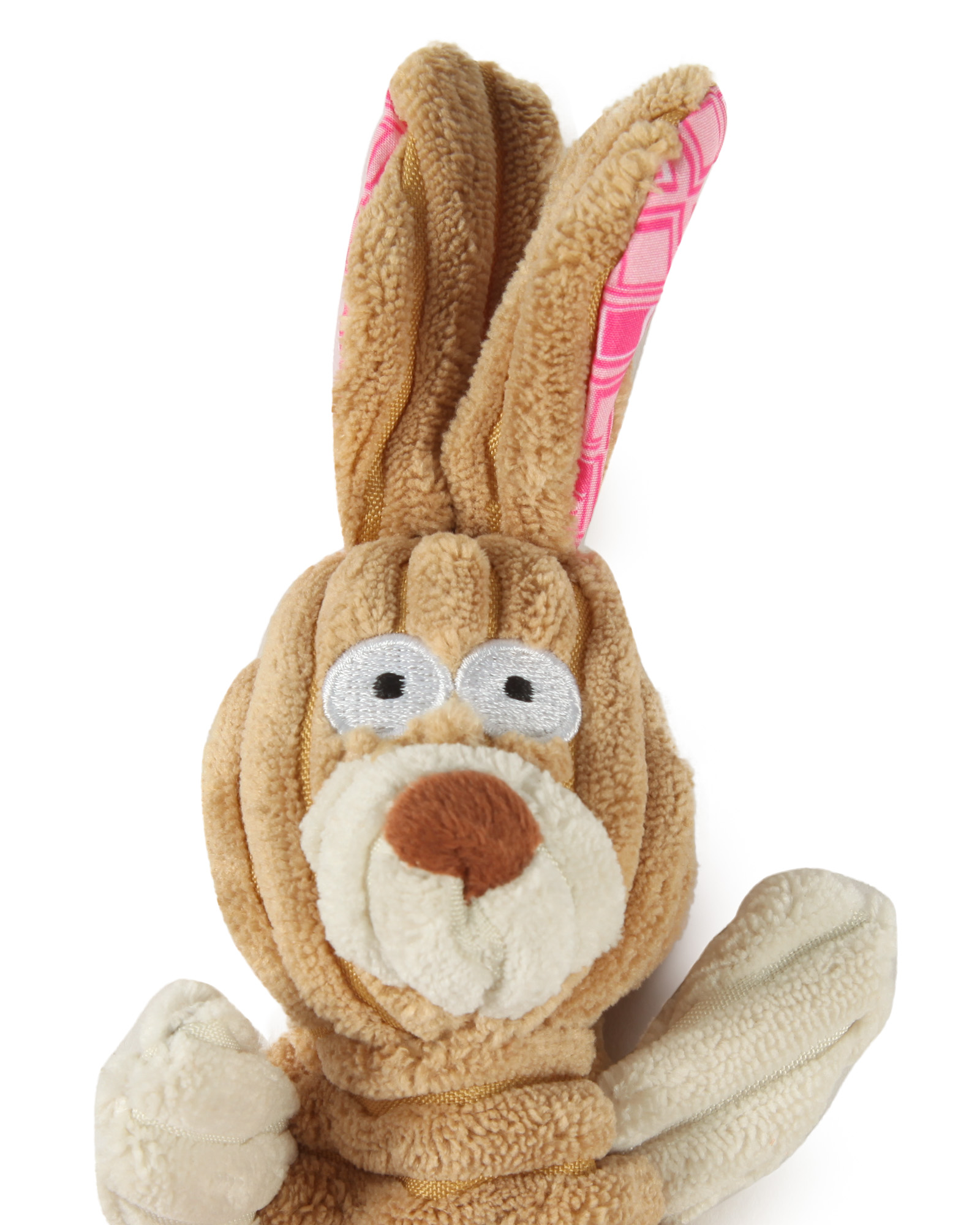 Игрушка для собак Barbaks Заяц Зося мягкий с пищалкой шуршит 26см - фото 2
