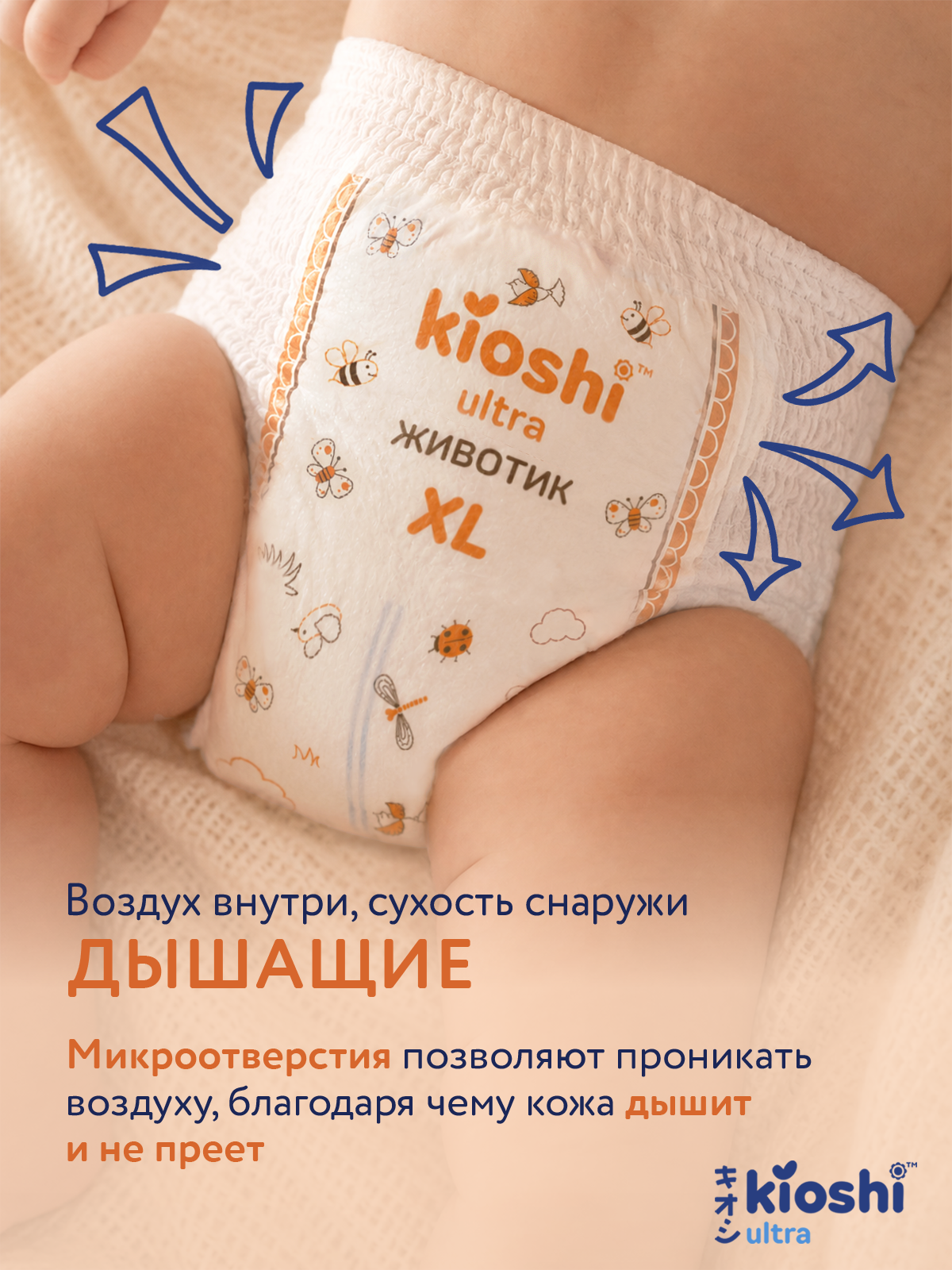 Трусики Kioshi ультратонкие M (6-11) 68 шт. - фото 11