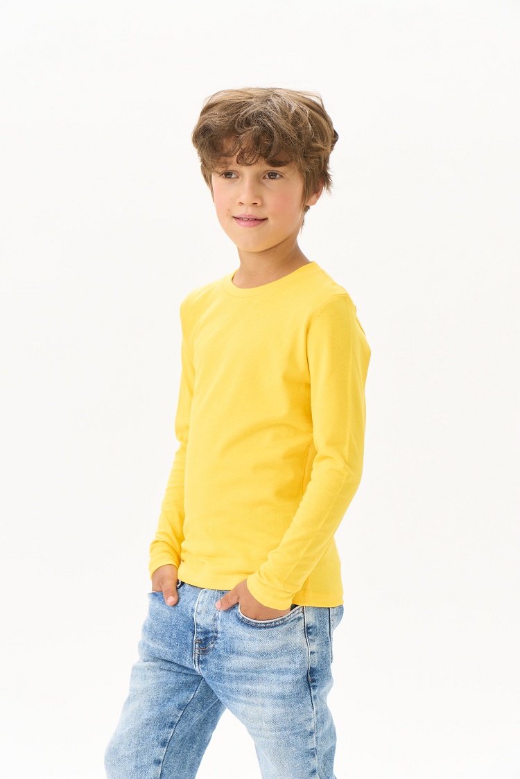Лонгслив UZCOTTON K-L/Тем.желтый - фото 9