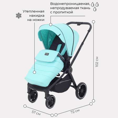 Коляска прогулочная Rant Flex голубой