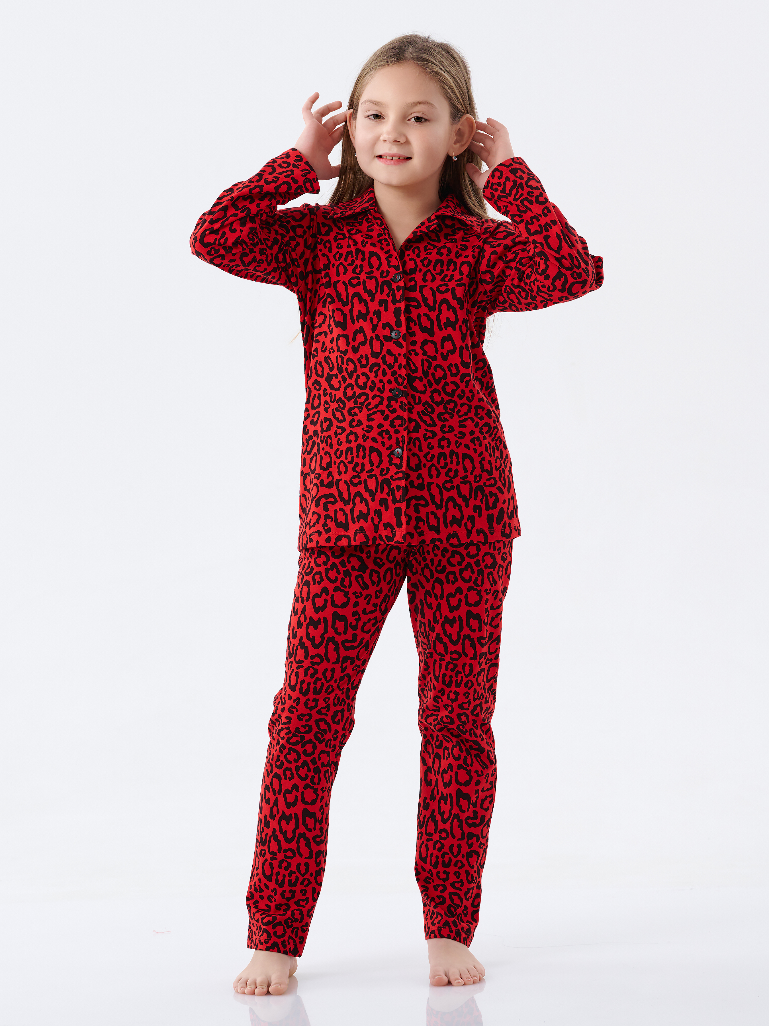 Пижама КрутышОк т-026 красный - фото 3