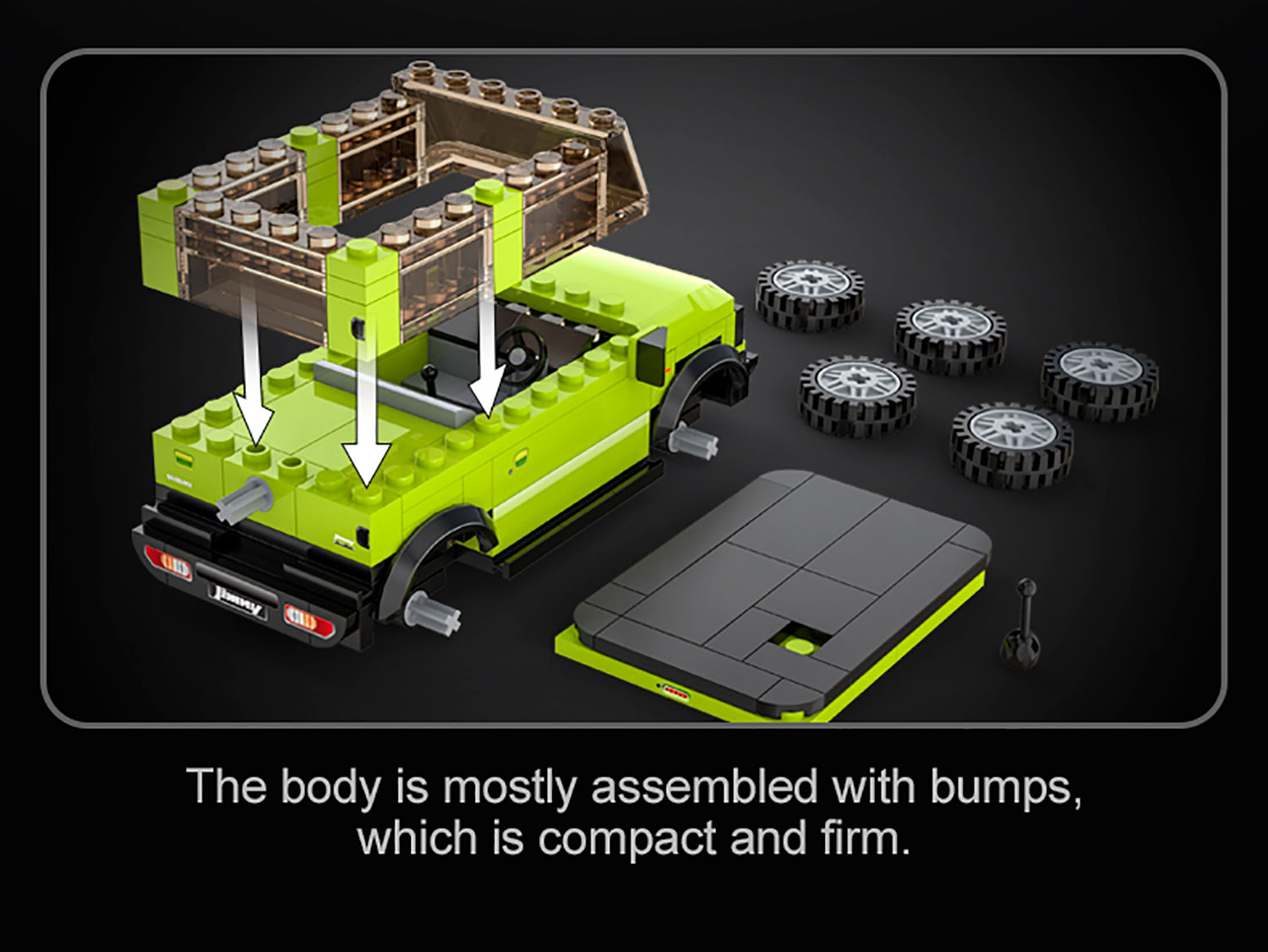 Конструктор CaDa Suzuki Jimny 192 дет. - фото 10