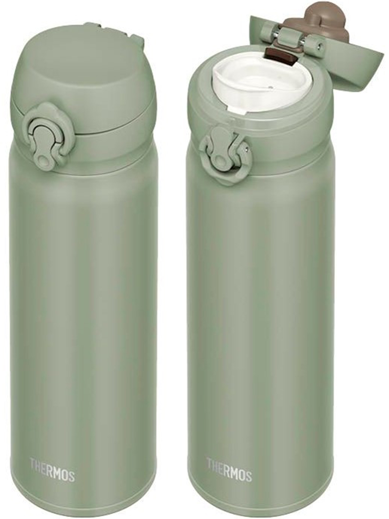 Термокружка для кофе чая 500 мл THERMOS JNL-506 оливковая – нержавеющая сталь герметичная тепло/холод 12/24 часа - фото 9