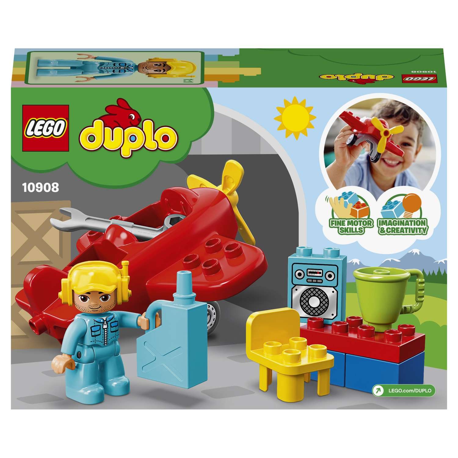 Конструктор LEGO DUPLO Самолет блочный - фото 3