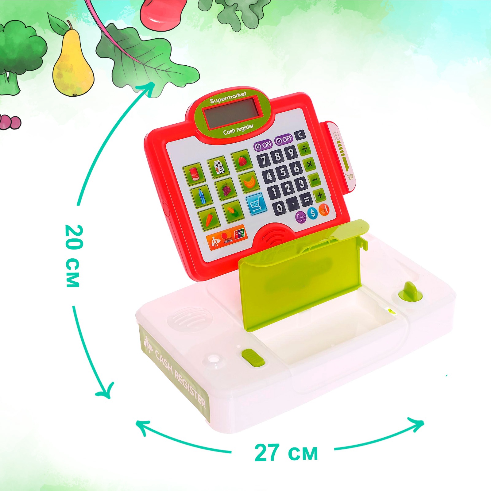 Игровой набор Sima-Land касса, продукты - фото 2
