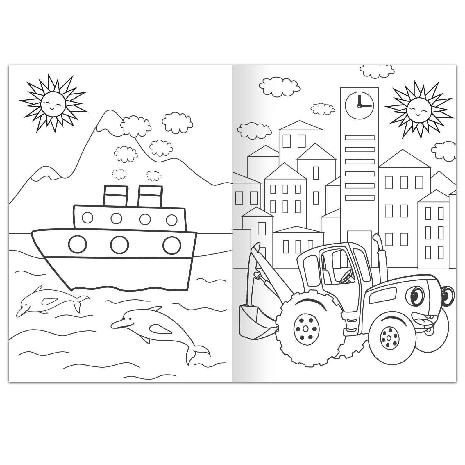 Раскраска Синий трактор 12 стр А4 Синий трактор - фото 2