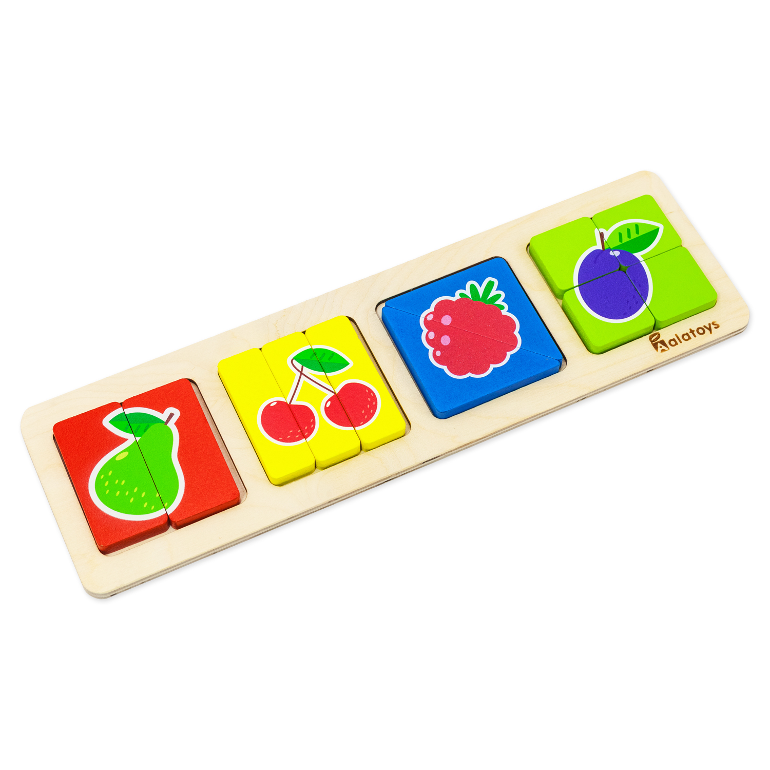 Игрушка Alatoys рамка-вкладыш Фрукты в ассортименте - фото 2