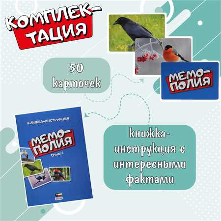 Настольная игра Attivio Мемополия Птицы