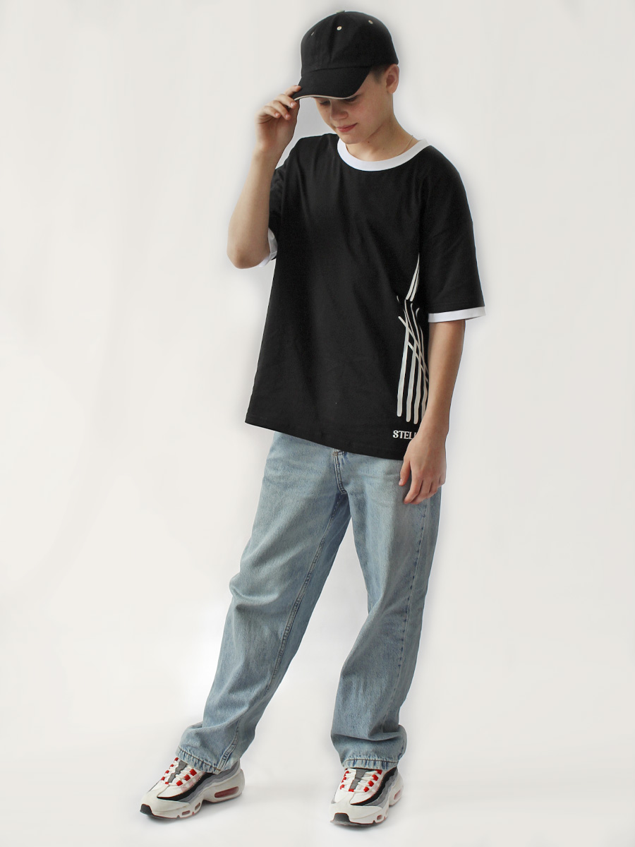 Футболка STELLA MODA 11216_черный - фото 22