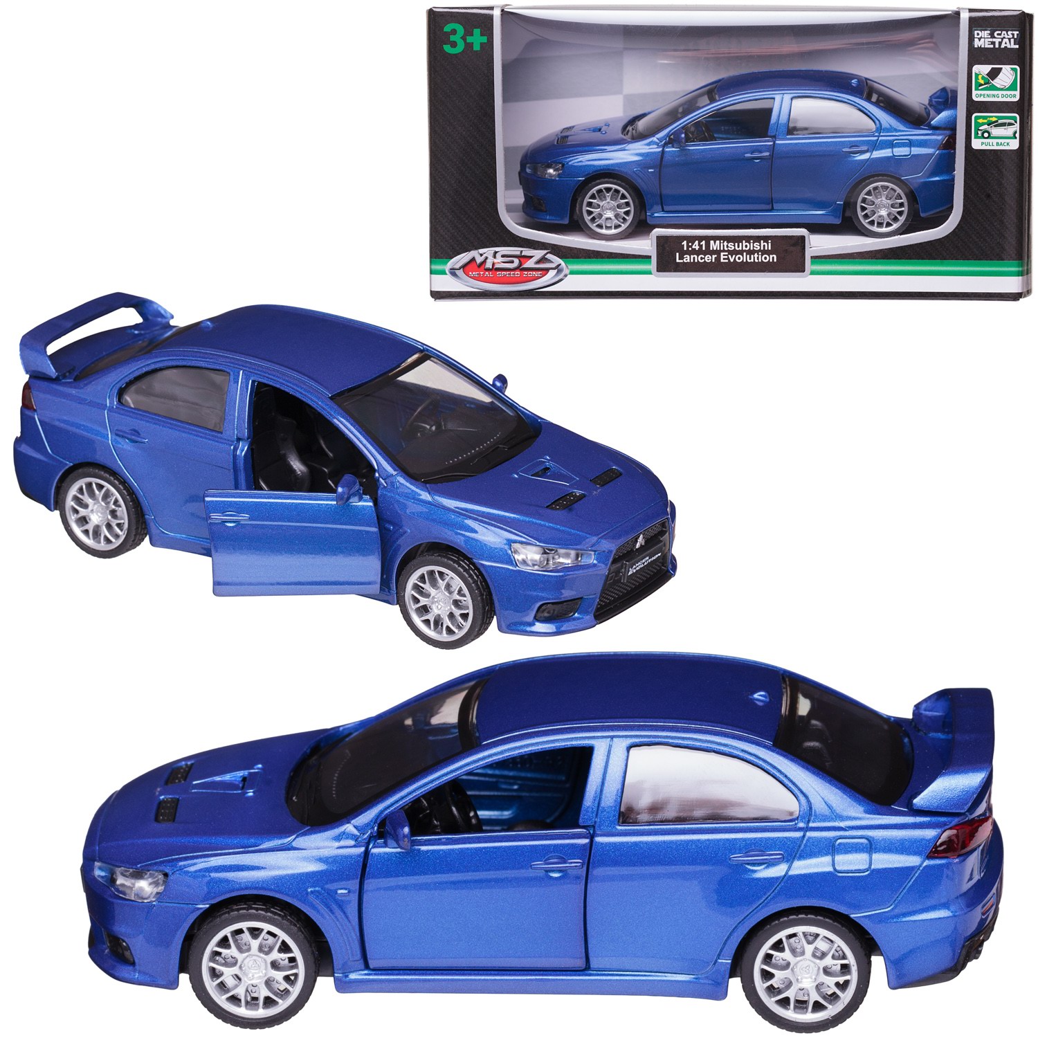 Автомобиль Abtoys Mitsubishi MSZ 1:43 WE-15960BL - фото 1