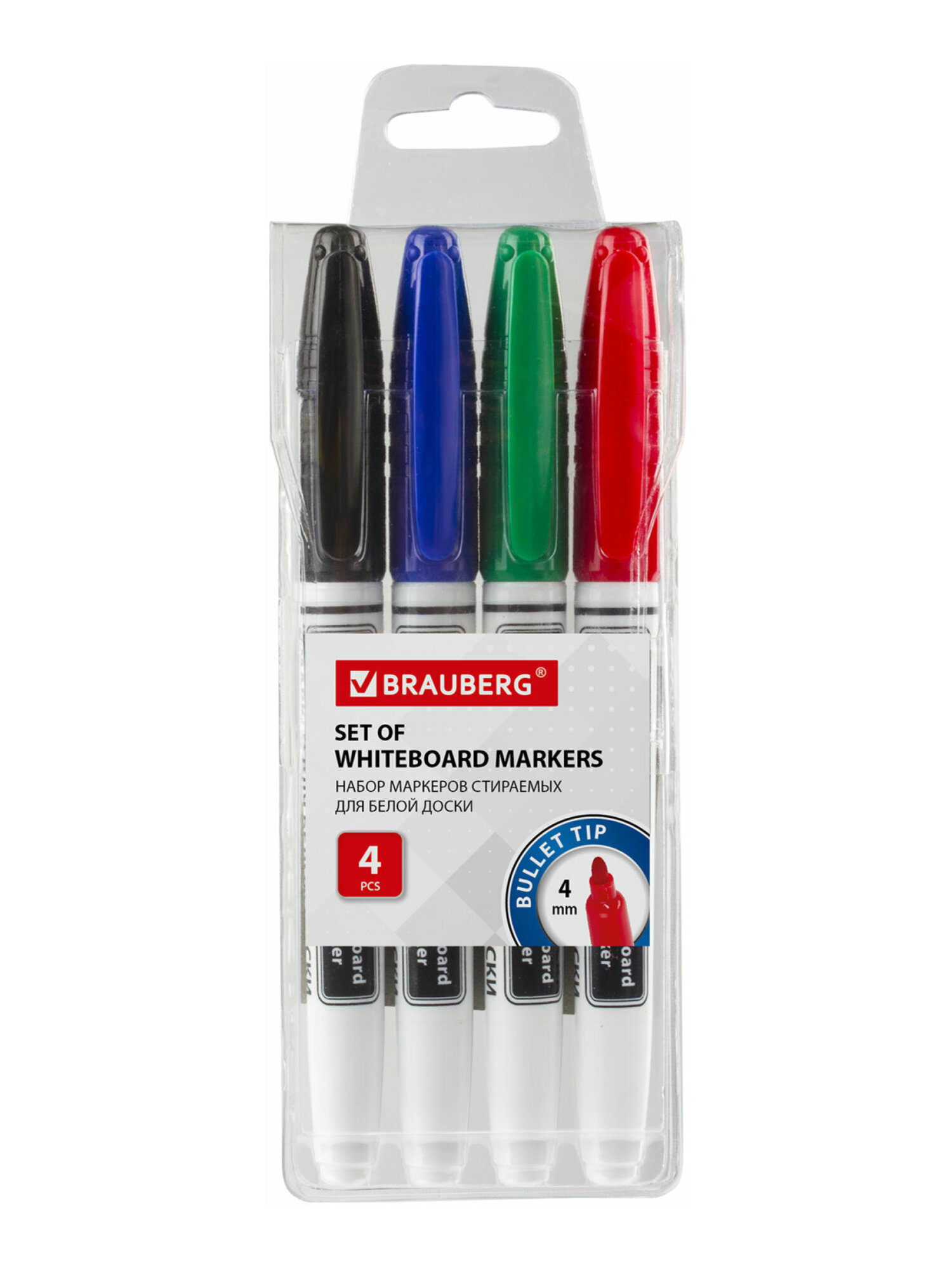 Маркеры Brauberg 4 шт. - фото 6