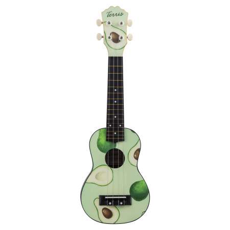 Гитара гавайская Terris укулеле сопрано PLUS-70 AVOCADO