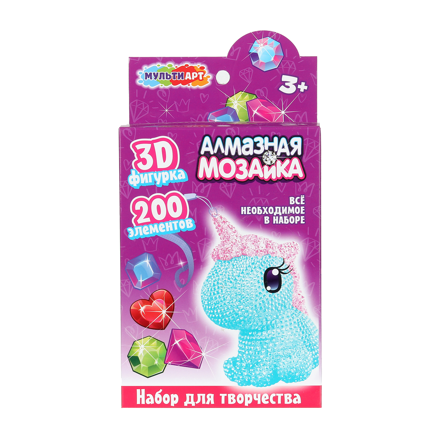 Набор для творчества Multiart бисер Единорог - фото 1