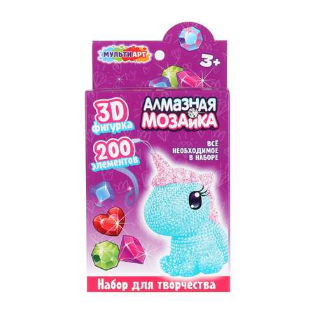 Набор для творчества Multiart бисер Единорог