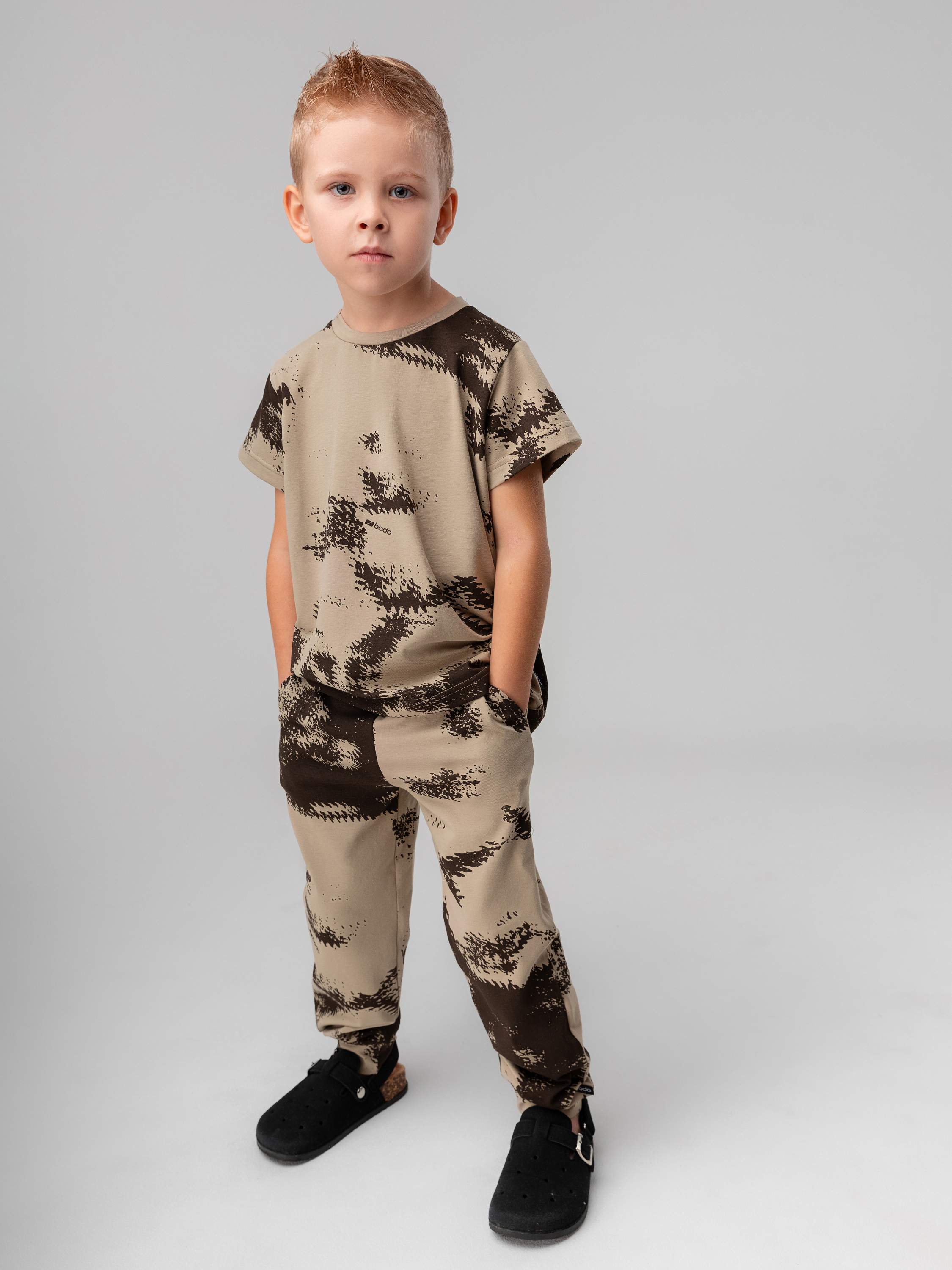 Костюм спортивный Bodo 11-360МU_бежевый (коричневый) - фото 1