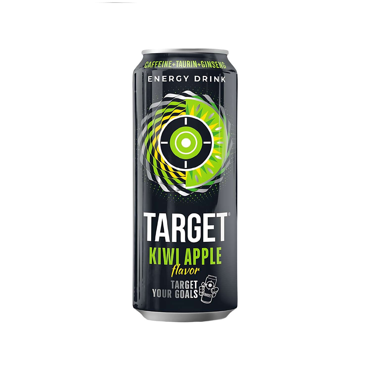Напиток энергетический TARGET energy безалкогольный газированный киви яблоко 0.45л - фото 2