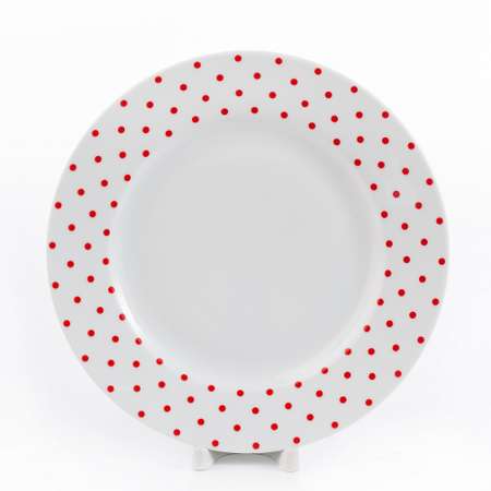 Сервиз столовый Zarin Porcelain Industries на 6 персон Italia F Spotty Red 28 предметов