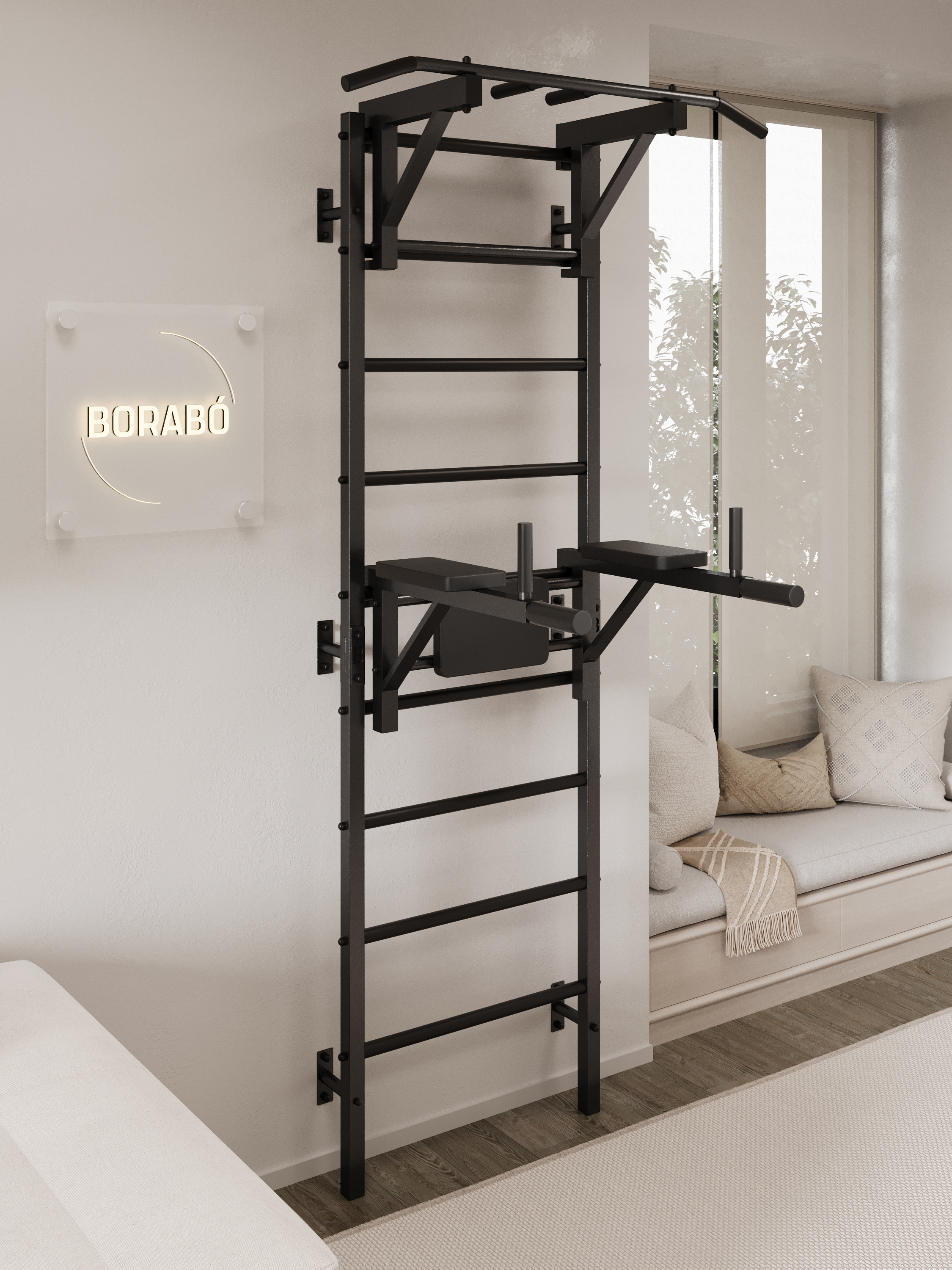 Шведская стенка BORABO PRO с навесным оборудованием - фото 17