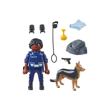 Конструктор Playmobil Полицейский с собакой сборная игровая модель