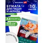 Художественная бумага Brauberg 10 лист.