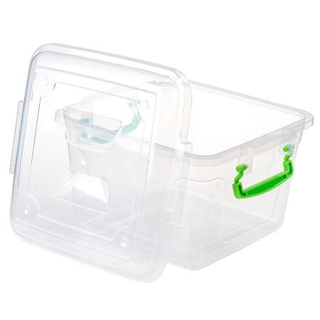 Контейнер elfplast для хранения Бокс пластиковый квадрат 6 л 26.5х24.5х17.5 см