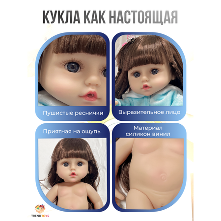 Кукла пупс TrendToys с аксессуарами высота 38 см