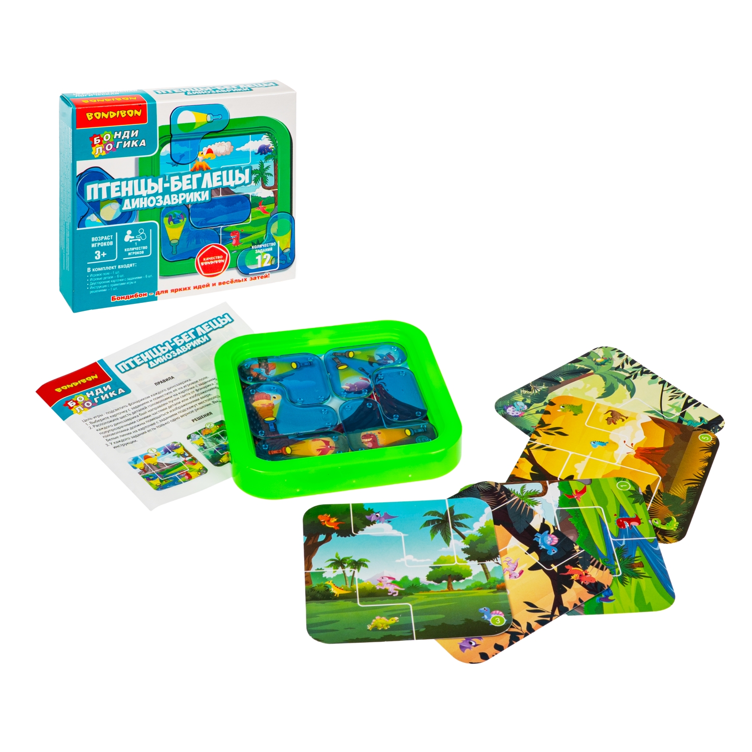Настольная игра Bondibon Птенцы Беглецы Динозаврики - фото 3