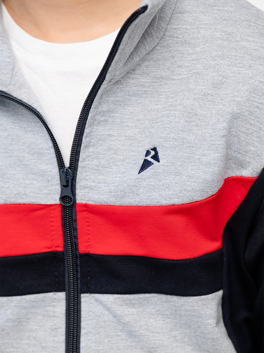 Спортивный костюм RODOS М-188/Синий_светло-серый_красный - фото 7