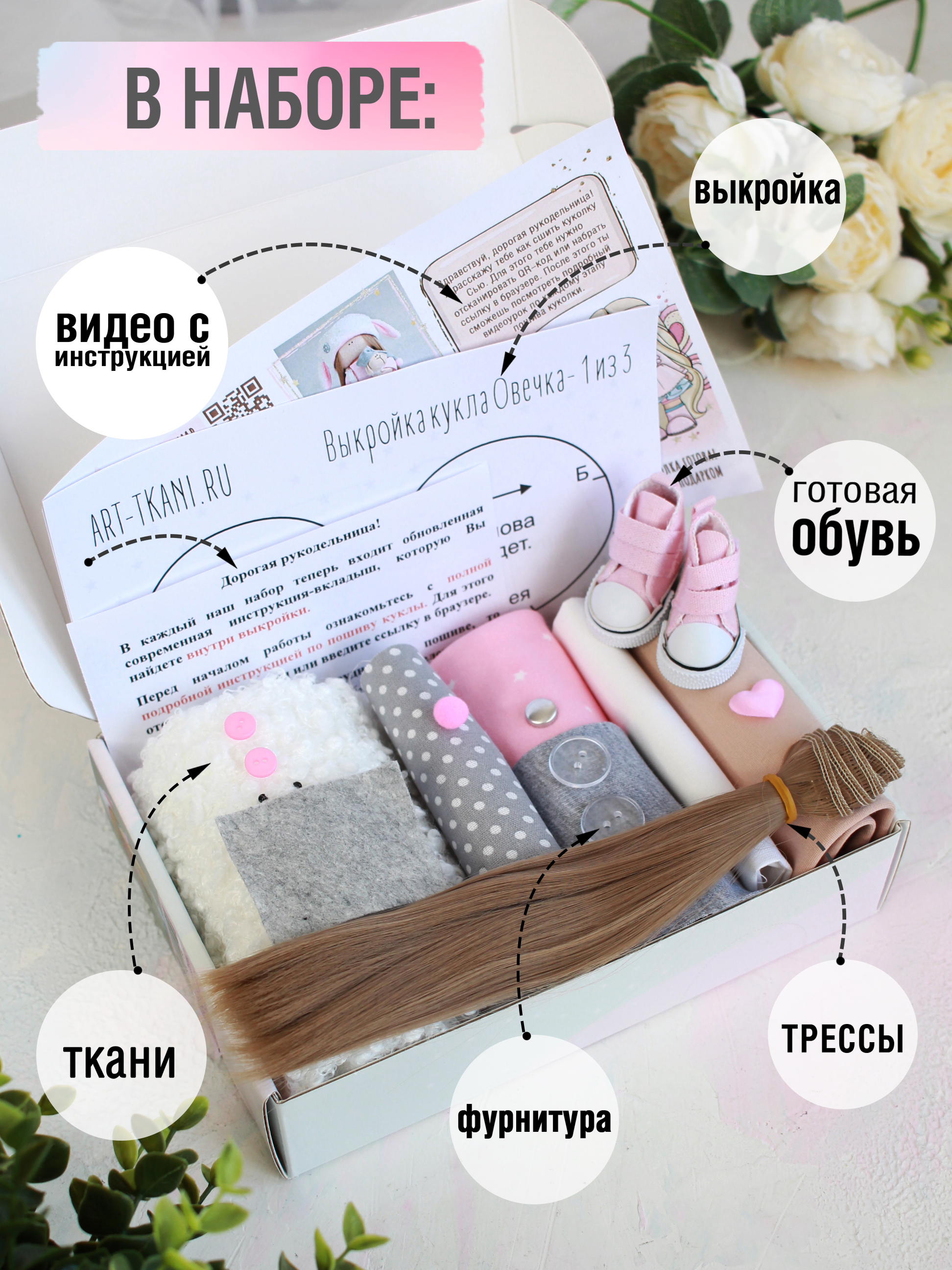 Набор для творчества Арт Ткани шитье - фото 2