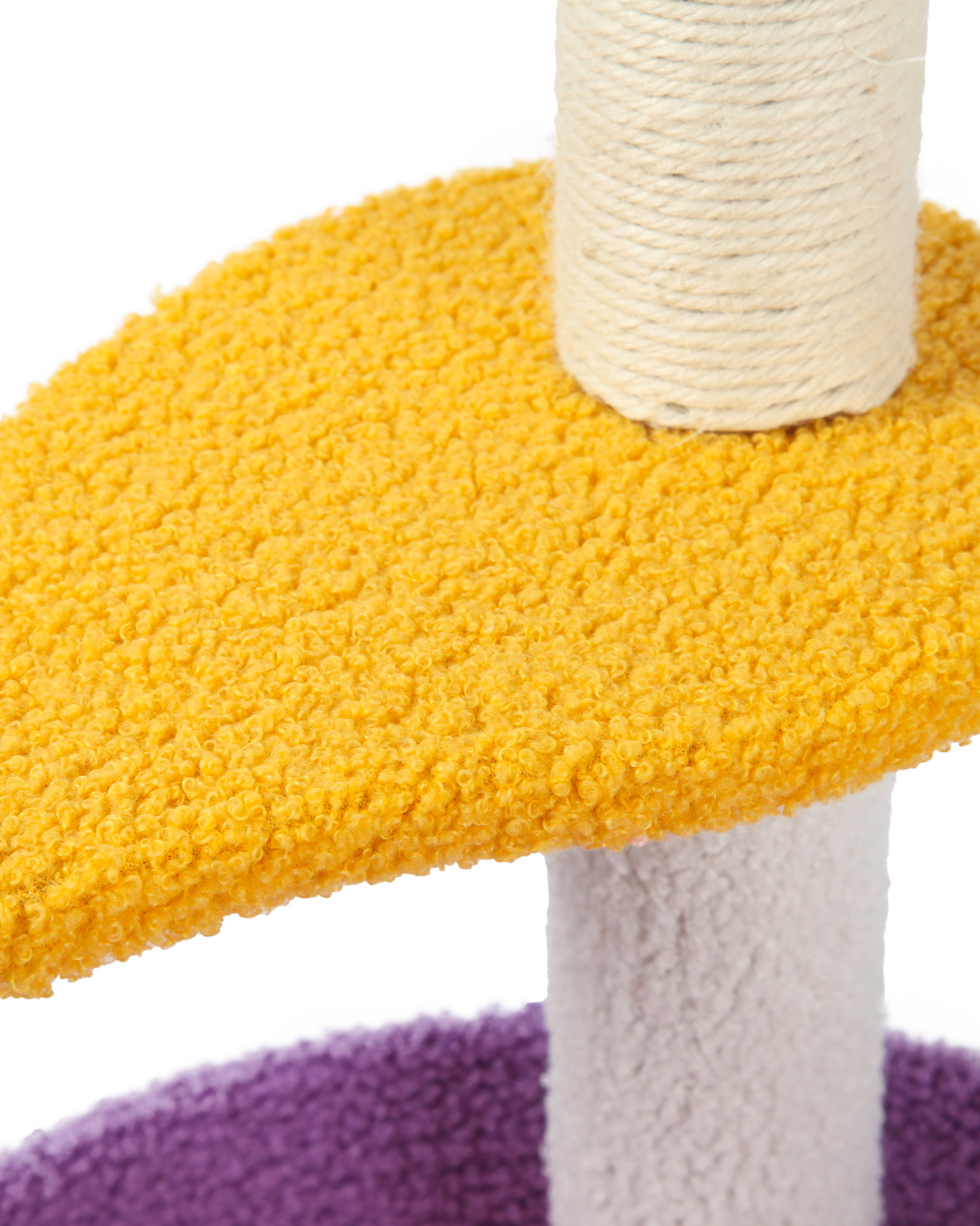 Когтеточка для кошек Barbaks Столбик с двойной сидушкой Пьедестал 47*37см - фото 3