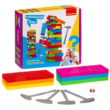 Настольная игра Bondibon для моторики башня Построй-ка